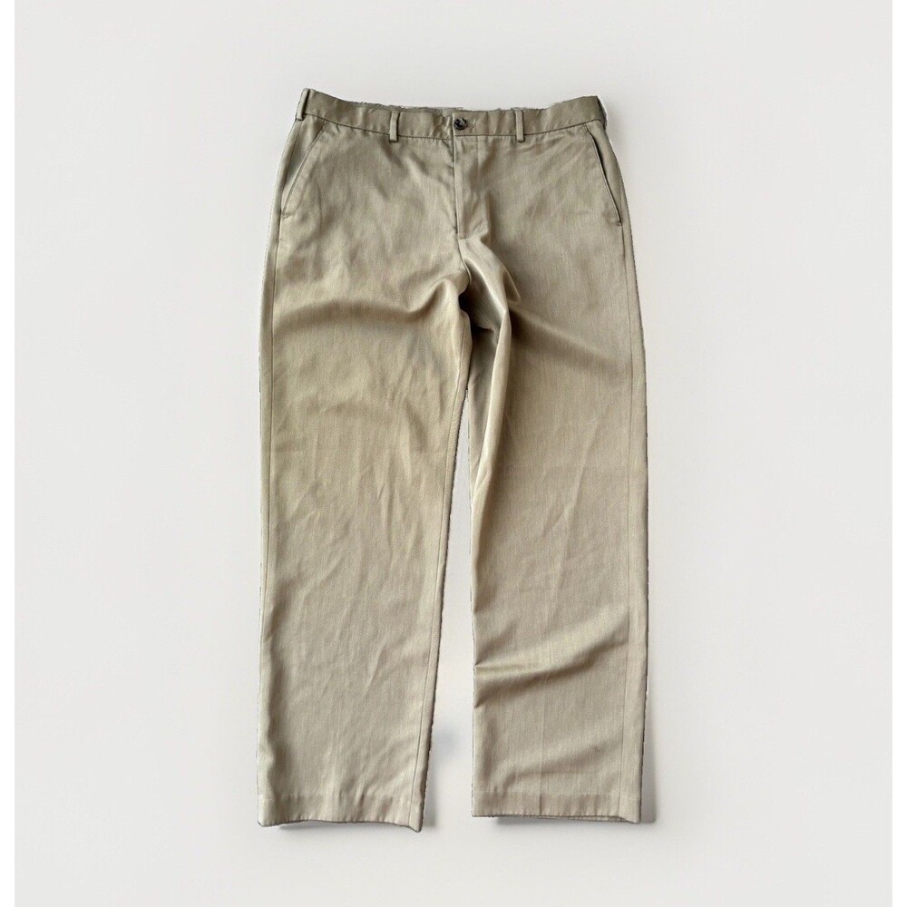 IZOD Men’s Brown Performance Dress Pants Size 36x32 Pockets Straight